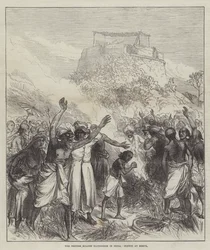 Die britische Sonnenfinsternis-Expedition in Indien, Skizze in Bekul